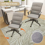 Office Chair Mat for Hardwood Floor, 48"x36" Easy Glide Computer Desk Mat Protector for Rolling Chair Under Desk Rug Nonslip Backing, Machine Wash (Modern) - Image 5