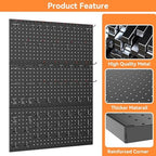 WALMANN 96 PCS Pegboard Kit with Hooks, 36x24 in Tools Storage Pegboard - Image 5