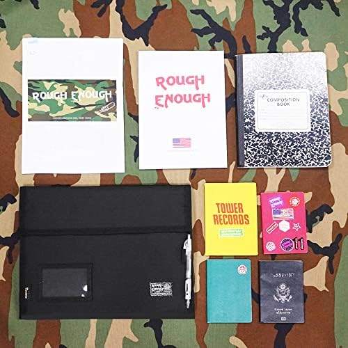 Rough Enough Expanding File Folder, Accordion Document Organizer, Black - Image 5