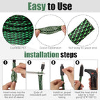 Tatuo 151 ft Braided Cable Sleeve Expandable Wire Sheathing(Green, Black) - Image 3
