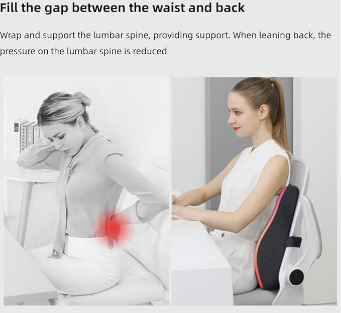 Coccyx Seat Cushion, Sciatica Pain Relief Tailbone Cushion for Office Chair, Car Seat, and Home Seat, Office Chair Cushions for Back and Butt(Dark Grey) - Image 5