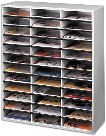Fellowes Literature Organizer, 36 Compartment, Letter Size, Dove Gray (25061) - Image 2