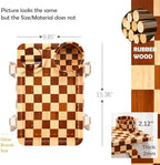 Nnewvante Checkerboard Couch Armrest Table, 3 in 1 Clip-on Table Rubberwood - Image 6