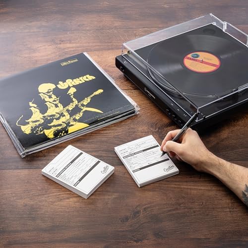 Carstens Records Vinyl Record Catalog Cards – 4 x 5.25 Inches, White, Pack of 100 – Printed Collector Cards, Double-Sided – Vinyl Record Accessories for Collectors - Image 2