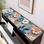 Piano Top Runner Mat, Non-Slip Rubber Bottom, Free Cut Protector Dust-Proof Covers for Musical Instrument, Chiffonier, Chest of Drawers, TV Stand, Television Cabinet (Watercolor Flora, 61" x 13.8") by Apriciti