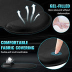 Yunsailing 8 Pack Ergonomic Mouse Pad with Wrist Rest Gel Foam,Black - Image 4