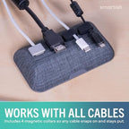 Smartish Magnetic Cord Holder, Bigger Cable Wrangler, Office Desk Organizer - Image 6