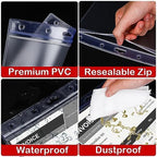Bird Fiy Sheet Protectors 10 Pack 8.5" x 11" Waterproof Resealable Zip Wall Sign Holder Page Protectors Clear Photo Plastic Sleeves for Documents, Photos, and Wall Sign Display (Horizontal, 10 Pack) - Image 4
