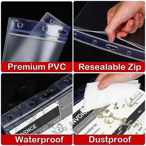 Bird Fiy Sheet Protectors 10 Pack 8.5" x 11" Waterproof Resealable Zip Wall Sign Holder Page Protectors Clear Photo Plastic Sleeves for Documents, Photos, and Wall Sign Display (Horizontal, 10 Pack) - Image 4