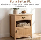 StorageWorks Wicker Scalloped Basket, Large Bathroom Baskets for Organizing - Image 5