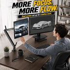 Urmust Magnetic iPad Mount, Desk Stand for Tablets & Portable Monitors M - Image 3