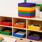 Defresit 12 Pcs Letter Size Flat Storage Paper Trays for Classroom - Image 6