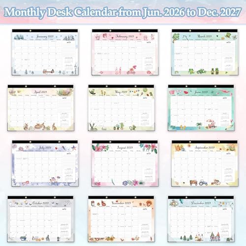 GuassLee Large Desk Calendar 2026-2027, 19 Months, 20" x 30" - Image 6