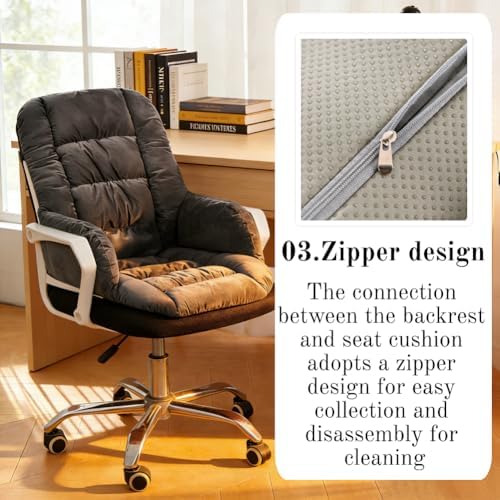 Desk Chair Cushion with High Back Support Office Chair Seat Pad with Non-Slip Bottom for Office Car Home Dining Room Kitchen - Image 4