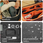 Peak Design Tech Pouch, Ocean, Electronics Organizer for Travel or Everyday Carry, Origami-Style Storage, Cable Pass-Through, Weatherproof Recycled Nylon, Gear Carry Bag for Men and Women - Image 4