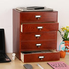 GoooodGIFT Wooden Drawers Large Wooden Box with Drawer, Brown - Image 2