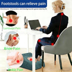 Foot Rest for Under Desk at Work, Ergonomic Under Desk Footrest with Washable Cover for Office, Home & Gaming Leg Elevation Pillow Green - Image 3