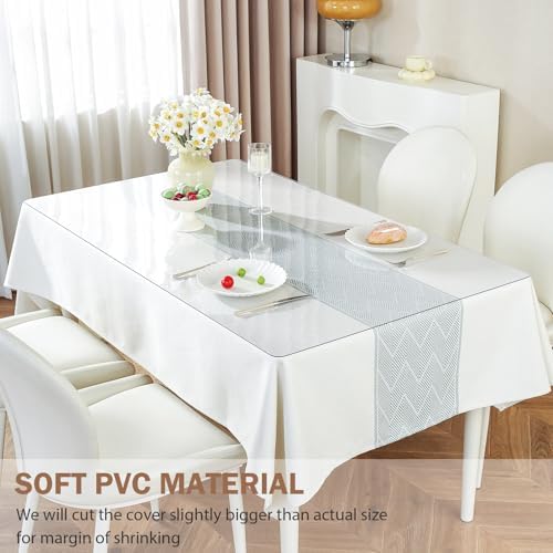 LovePads Clear Table Cover Protector 54 x 96 Inch, 1.5mm Thick Plastic Mat - Image 4