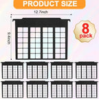 party greeting 8 Pack Black Hanging File Folder Dividers for Cabinets - Image 2