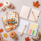 Fall Notebooks with Pens Bulk, 24 Sets, 5.5 x 4.7 In, Harvest - Image 2