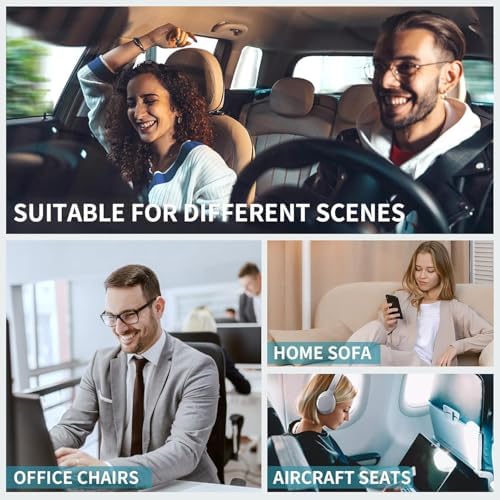 FLORICH Seat Cushion and Lumbar Support Pillow for Office Chair Car Neck Headrest Pillow Memory Foam Seat Pads Pressure Relief Back Cushion and Carseat Pads(Brown) - Image 7