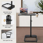 facka Adjustable C-Shaped TV Tray Table 18-32 Inch Height Couch Table - Image 5