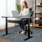 48"x60" Office Chair Mat for Hardwood Floor, Non-Slip Washable Dark Blue - Image 2