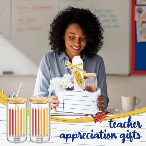 4 Pack Teacher Cups Set Back to School Teacher Gifts, White - Image 5