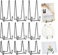 Mixweer 12 Pcs Book Stands for Display Metal Stand, 4.3", 6", 8", Black by Mixweer