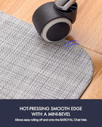 Baroyal Office Chair Mat for Hardwood Floor Under Desk Computer Rolling Chair Mat for Wood/Tile Floor Non-Slip Heavy Duty Desk Rug PVC Plastic Hard Floor Protector 36" x 48" (Mist) - Image 6