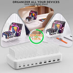 Charging Station for Multiple Devices, Adjustable Dividers Charger Dock - Image 3