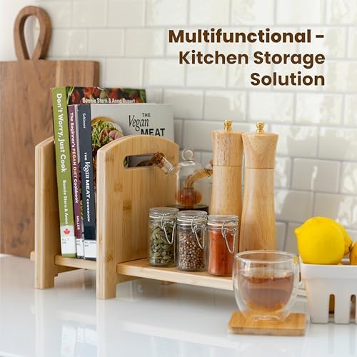 Adjustable Desktop Bookshelf - Sturdy Desk Bookshelf and Book Organizer - No Tools Required to Assemble This Desktop Bookcase, Perfect Tabletop Book Shelf for Office, Study Room - Image 4