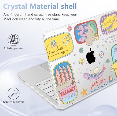 4-in-1 Hard Case for 2026 MacBook Neo 13 (A3404), Sardines - Image 6