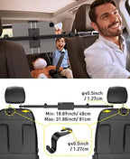 Tryone Car Tablet Holder Mount for iPad: Headrest Tablet Stand for Car Back Seat Compatible with iPad Pro Air Mini | Galaxy Tab | Kindle Fire HD | Switch OLED or Other 4.7-16.1" Devices - Image 3