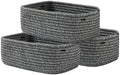 KALLAX Small Woven Storage Basket for Organizing, 12 x 8 x 4.5 inch, 3 Pack by KALLAX