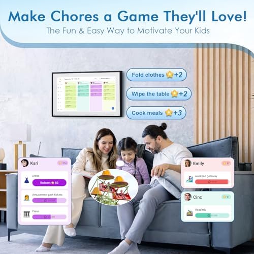 15.6" Digital Calendar Smart Chore Chart & Electronic Planner - Image 4