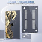 May Chen for 2026 MacBook Pro 14-inch M5 M4 M3 M2 M1 Pro/Max Chip, Release 2026 2025-2021, Model A3427 A3426 A3434 A3112 A3401 A3185, Plastic Hard Shell with Keyboard Cover, Black Sea Wave - Image 5