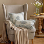 ISAENNE Designer Linen Throw Pillow Cover,Set of 2,18"x18"-Segerman A - Image 4