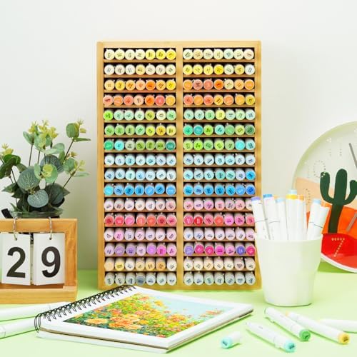 Ohuhu Bamboo Marker Organizer Hold 224 Markers for Honolulu Oahu Series - Image 5
