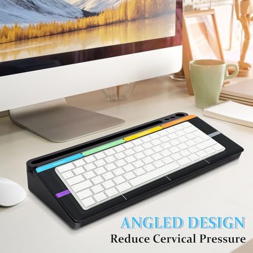 DOLLAR BOSS Glass Desk Whiteboard Calendar Small Dry Erase Board, Black - Image 6