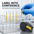 1P Heat Shrink Labels M21-125-C-342-YL M210 M211 BMP21 Yellow 0.235''x6.8' - Image 7
