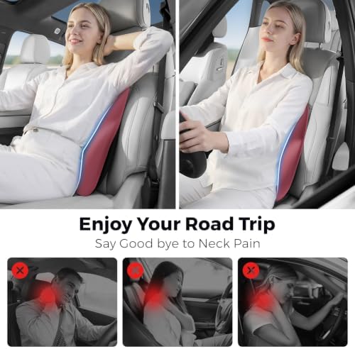 BEBAS Ergonomic Lumbar Support Pillow for Car, Memory Foam Car Back Cushion - Image 6