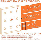 G.CORE 2 Pack Pegboard Baskets, Black Metal Shelves Hooks to 1/8" and 1/4" Hole Peg Boards, Peg Board Baskets Bins Set - Tools Workbench Garage Storage Wall Mount Organizer Attachments (2 Large) - Image 4