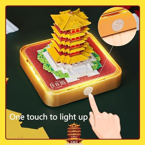 3D Calendar 2027,3D Desk Calendar 2027,Time Piece Calendar 2027,Yellow Crane Tower Tear-Off Paper Sculpture Calendars,Paper,3D Desk Calendar Memo Pad 2027,3D Memo Pad Art Calendars Notepad,New year Gift(Yellow Crane Tower) - Image 2