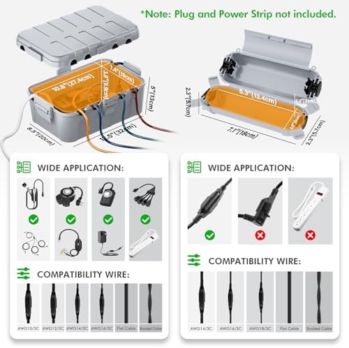 [5 Piece] RESTMO Outdoor Electrical Box Set（1 x Extra Large + 4 x Small） - Image 3