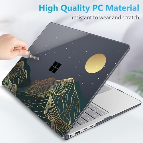 Mektron Case for 13.8" Microsoft Surface Laptop 8/7 (2026/2024) Surface Laptop 13.8 Inch Cover Fits Model 2036, Keyboard Cover +Screen Protector +Dust Plugs, Abstract Mountain C112 - Image 6
