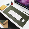Ruby Lil Natural Cork Large Desk Blotter Protector,Waterproof Office Desk Pad with Stitched Edge,Green,90x45cm by RubyLil
