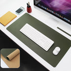 Ruby Lil Natural Cork Large Desk Blotter Protector,Waterproof Office Desk Pad with Stitched Edge,Green,90x45cm by RubyLil