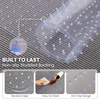 Office Chair Mat for Carpet, 48"× 60" Heavy-Duty Clear PVC Carpet Protector Mat, Non-Slip Desk Floor Mat for Low Pile Carpet, Smooth Glide, Ideal for Home, Office, Gaming Room - Image 3