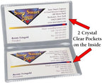 StoreSMART - Metallic Silver Folding Business Card Holders - 100 Pack - Polypropylene Plastic (RPP2915MS-100) - Image 5